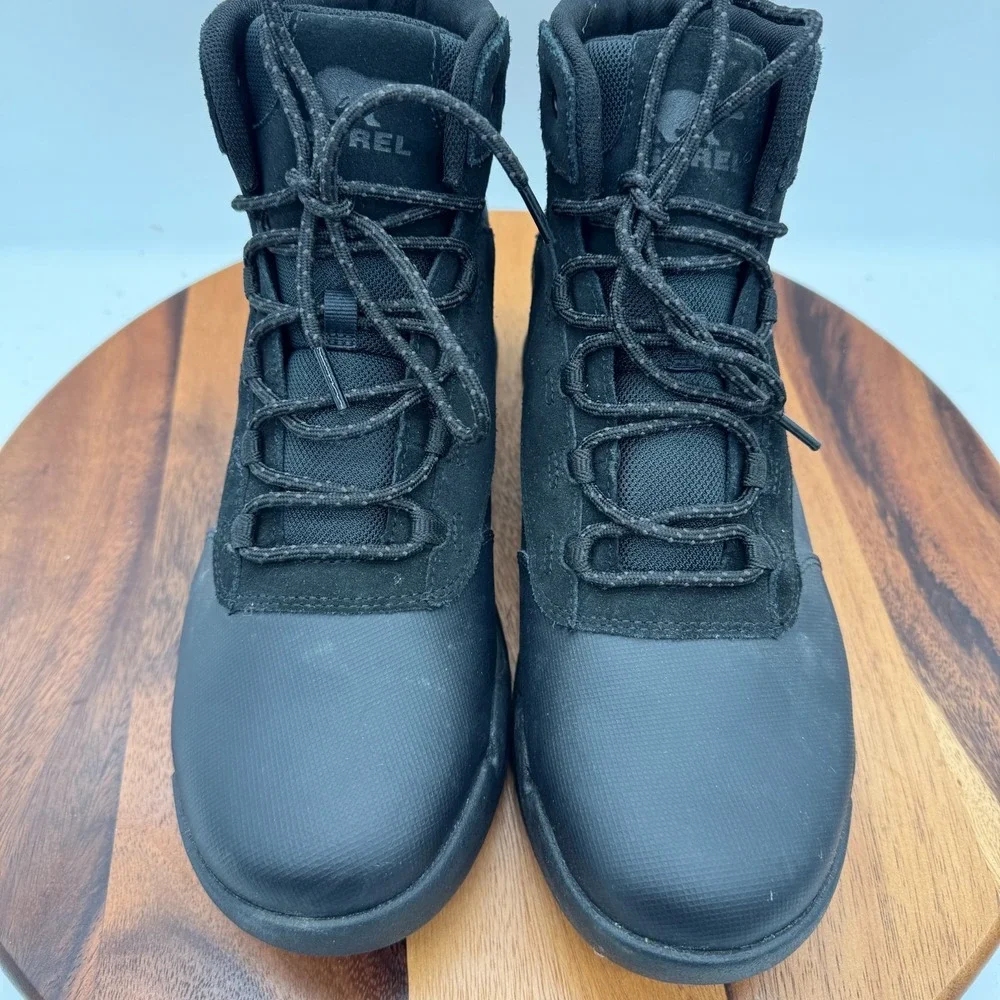 Sorel Buxton Lite Lace Plus Mens 13 Black Waterproof Insulated Casual Boots